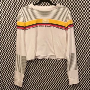 VANS long sleeve crop top